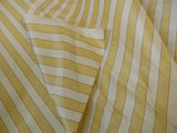 KRAVET COUTURE IMOLA SILK STRIPE BUTTERCUP YELLOW WHITE MSRP$198
