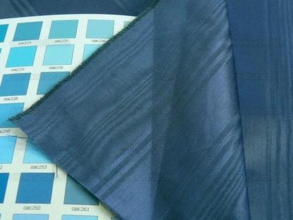 By Yard Kravet Manisse Cadet Blue Moire Silk Stripe MSRP USD 157/Y