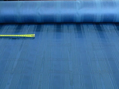 By Yard Kravet Manisse Cadet Blue Moire Silk Stripe MSRP USD 157/Y