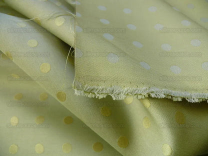 Kravet Spatial Polka Dot Silk Satin Celadon "green Tea" Light Green Golden Radiance Bty MSRP USD 200/Y