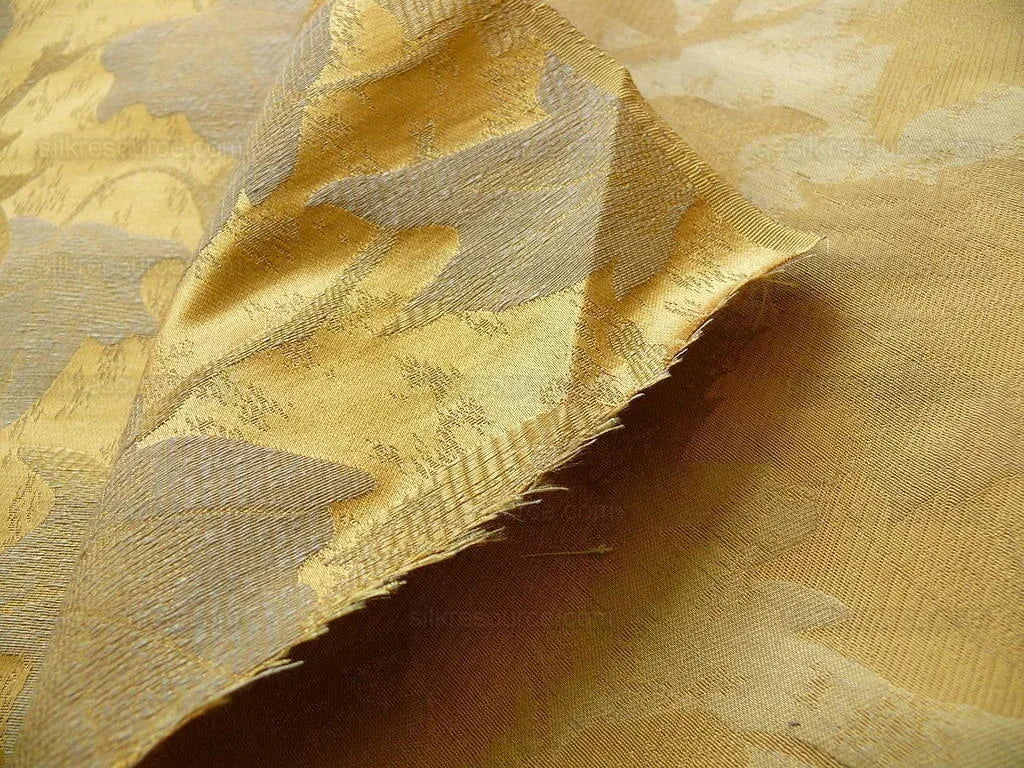 Lee Jofa/groundworks Japanese Maple Gilt Gold Silk Wabi Sabi MSRP USD296/yard