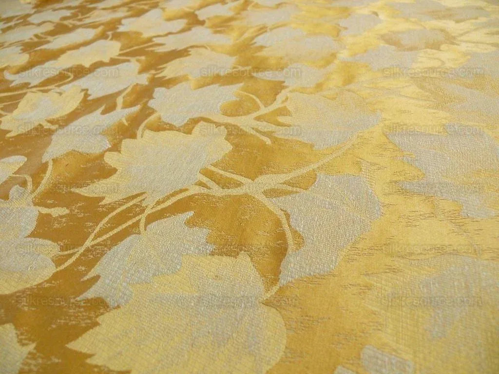 Lee Jofa/groundworks Japanese Maple Gilt Gold Silk Wabi Sabi MSRP USD296/yard