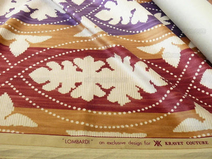 Kravet Couture Lombardi Velvet In Multi Blue Purple Wine bty MSRP USD 270/y