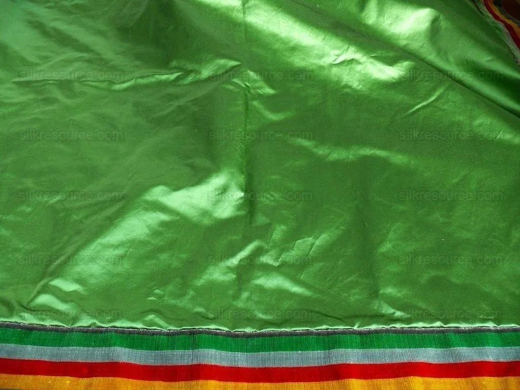 LEE JOFA STUNNING DRAPERY PAIR JEWEL GREEN SATIN 100"Lx30"WIDE M