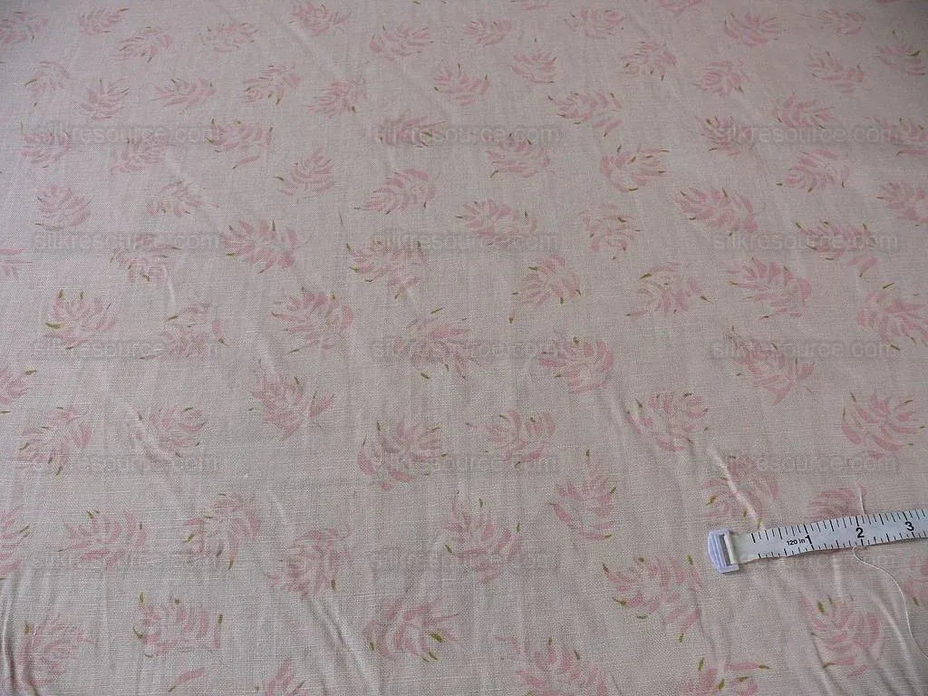 6y Lee Jofa Seacloth Linen "mini Fern" Babe Pink Exquisite Rp$96y
