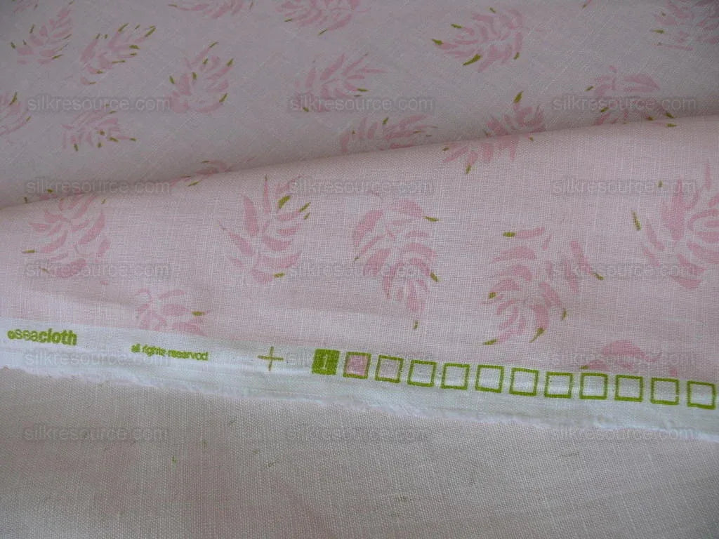 6y Lee Jofa Seacloth Linen "mini Fern" Babe Pink Exquisite Rp$96y
