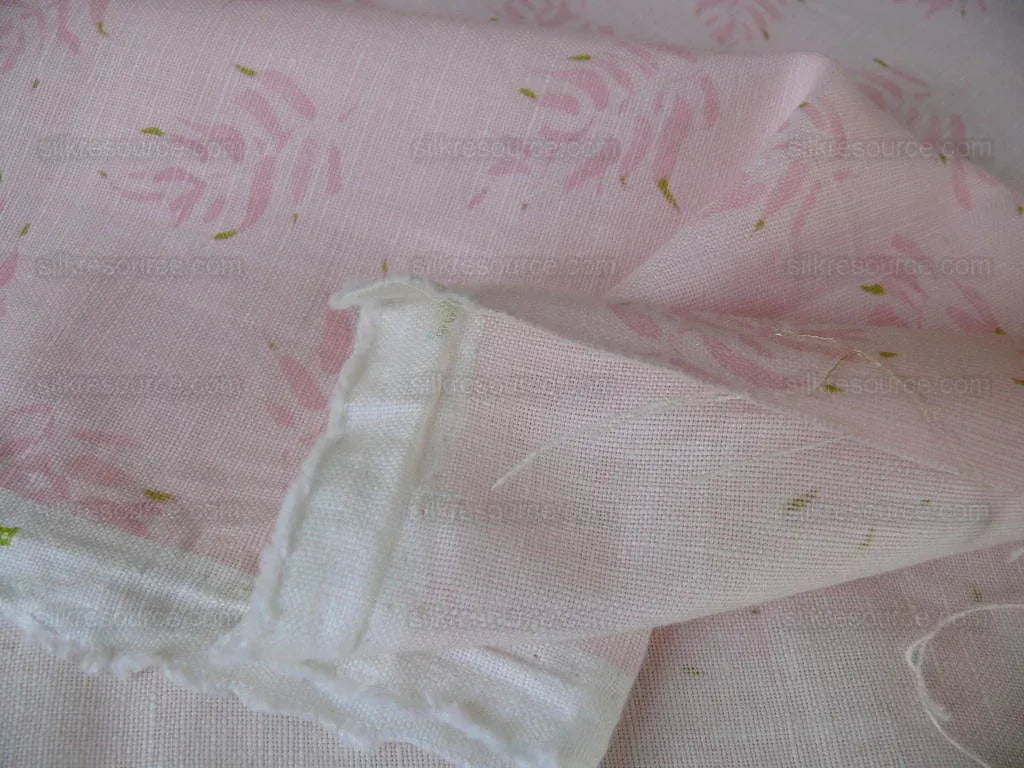 6y Lee Jofa Seacloth Linen "mini Fern" Babe Pink Exquisite Rp$96y