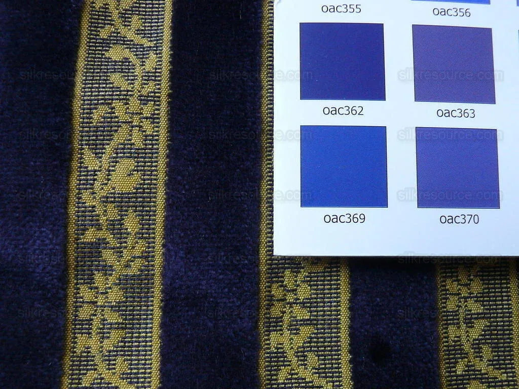 Kravet Couture Glenrose Velvet Stripe Cut Velvet Midnight Na