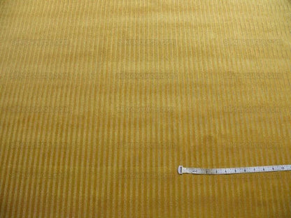 Kravet Couture Medfield Stripe Coin Gold Velvet Mini Stripe