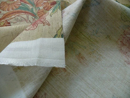 Magnificent!! Lee Jofa Gugarat Linen Peony Tree Of Life Straw Beige