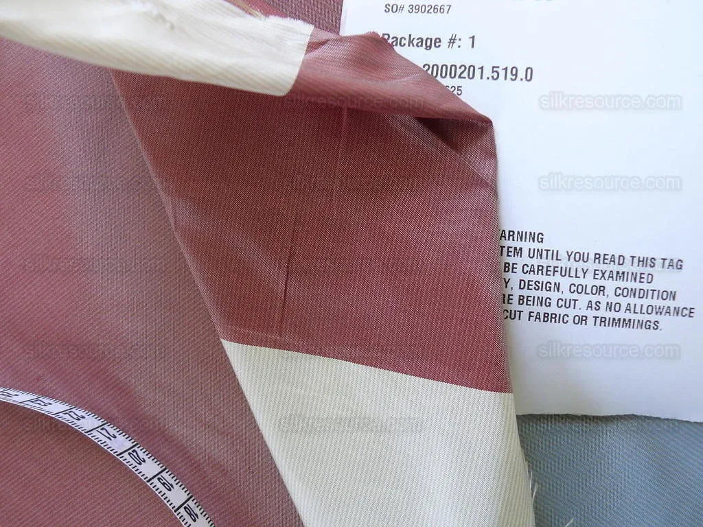 By Yd Lee Jofa Devine Silk Taffeta Stripe "crimson" Red Blue White Crimson Americana