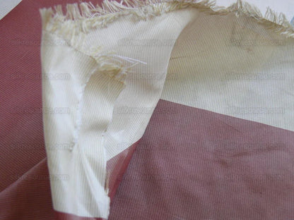 By Yd Lee Jofa Devine Silk Taffeta Stripe "crimson" Red Blue White Crimson Americana