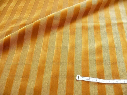 0.75yard Kravet Golden Amber Cut Velvet Stripe