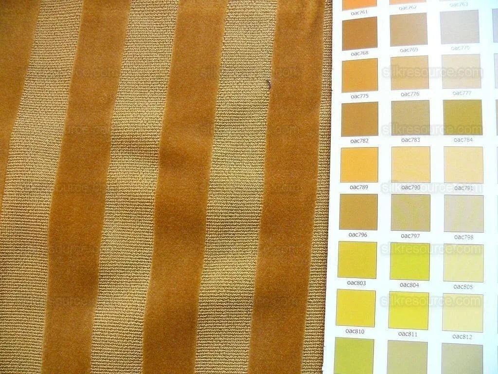 0.75yard Kravet Golden Amber Cut Velvet Stripe