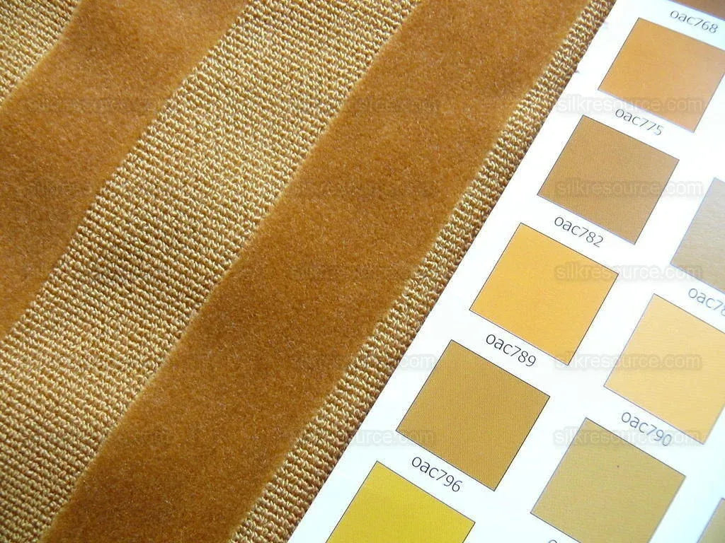 0.75yard Kravet Golden Amber Cut Velvet Stripe
