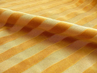 0.75yard Kravet Golden Amber Cut Velvet Stripe