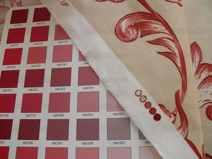 Lee Jofa Dambura Print Monkey Griffin Deer Music Toile Cotton Chintz Red Madder