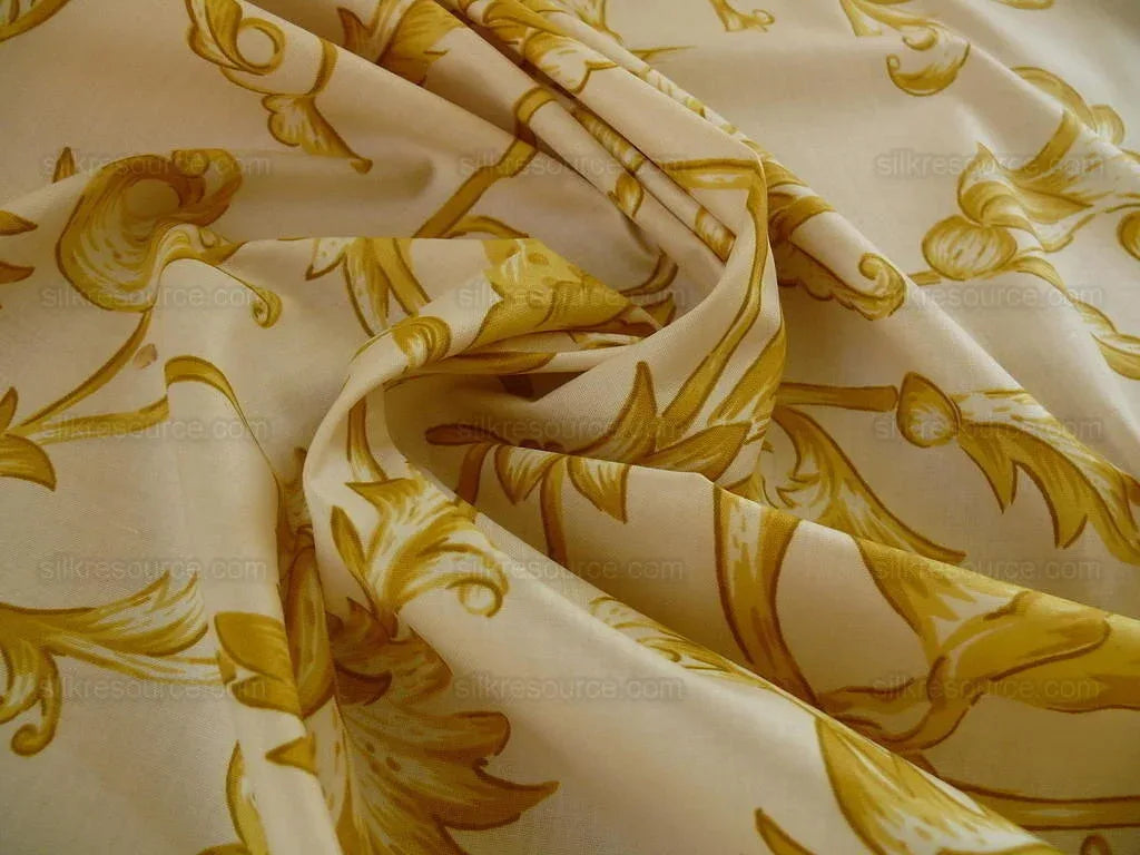 Lee Jofa Dambura Print Monkey Griffin Lemon Zest Yellow Deer Music Toile Cotton Chintz