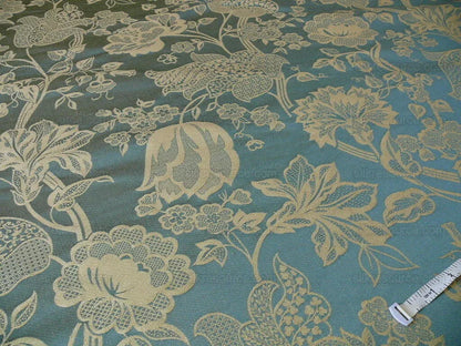 Lee Jofa Lee Jofa Devonshire Damask "azure" Blue Silk MSRP USD 356y
