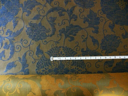 Bty Lee Jofa Porcelain Silk Navy Chinoserie Lotus Peony MSRP USD 190Y