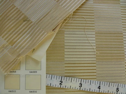 Lee Jofa Stereopticon Check Ivory Wool &amp; Silk Champagne Cream MSRP USD 236/Y