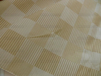 Lee Jofa Stereopticon Check Ivory Wool &amp; Silk Champagne Cream MSRP USD 236/Y