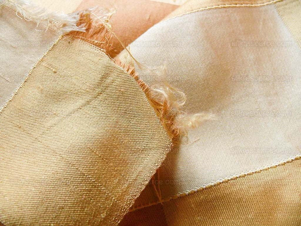 by Yard Kravet Sassy Plaid Silk In Nectar Orange Tropical Peach Reversible