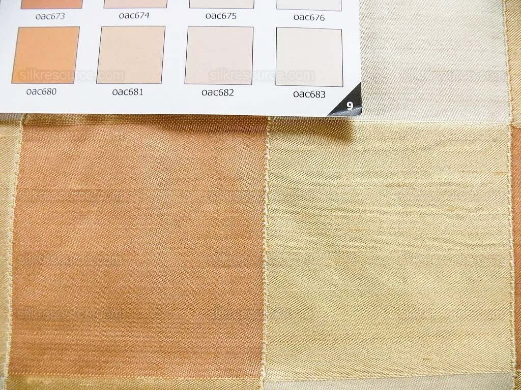 by Yard Kravet Sassy Plaid Silk In Nectar Orange Tropical Peach Reversible