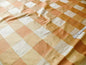 by Yard Kravet Sassy Plaid Silk In Nectar Orange Tropical Peach Reversible
