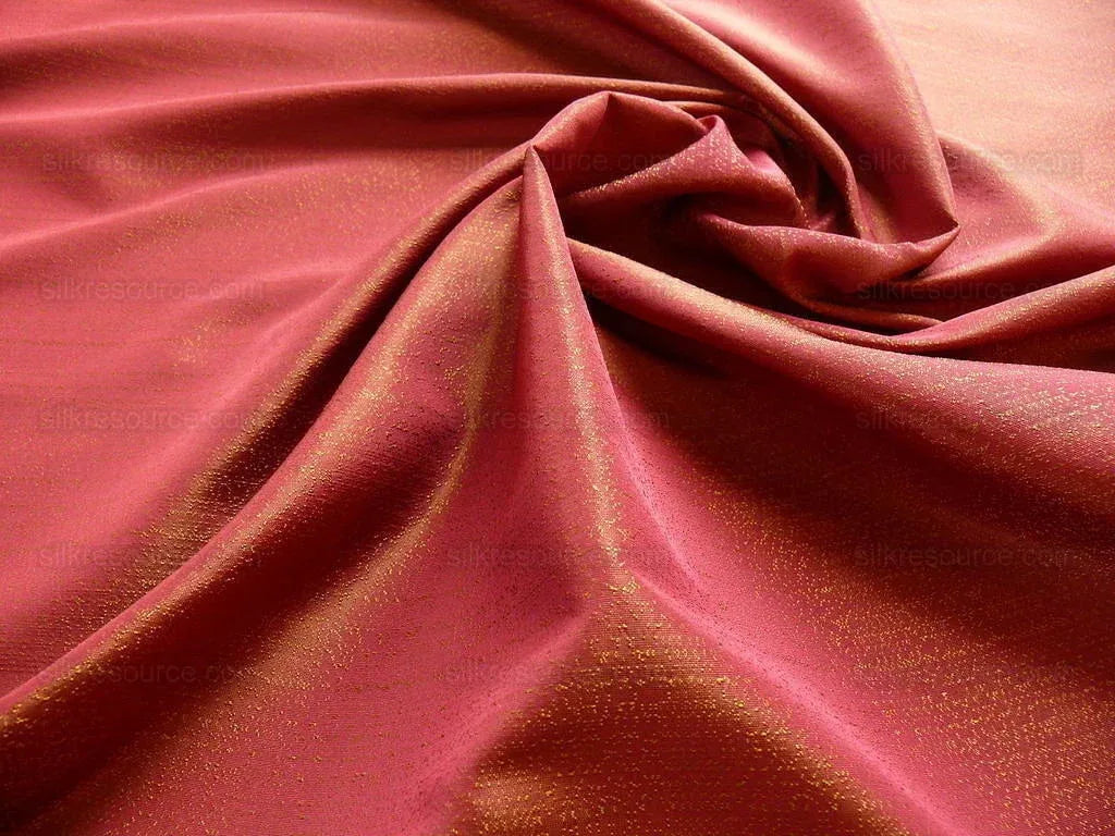 By yard Lee Jofa Groundworks Staccato Silk Weave Garnet Red Speckled Texture MSRP USD198/y