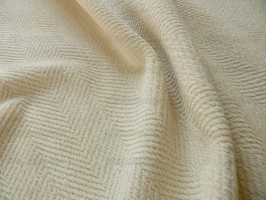 6y Lee Jofa Clyde Chevron Chenille Parchment Herringbone White MSRP USD 194/Y