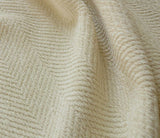 By yard Lee Jofa Clyde Chevron Chenille Parchment Herringbone White MSRP USD 194/Y
