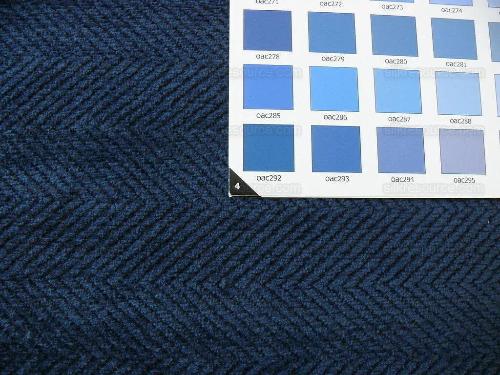 Lee Jofa Clyde Chevron Chenille Herringbone Cadet Navy Blue MSRP USD 194/Y