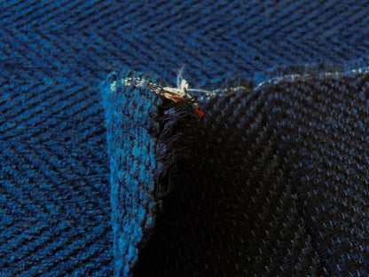 Lee Jofa Clyde Chevron Chenille Herringbone Cadet Navy Blue MSRP USD 194/Y