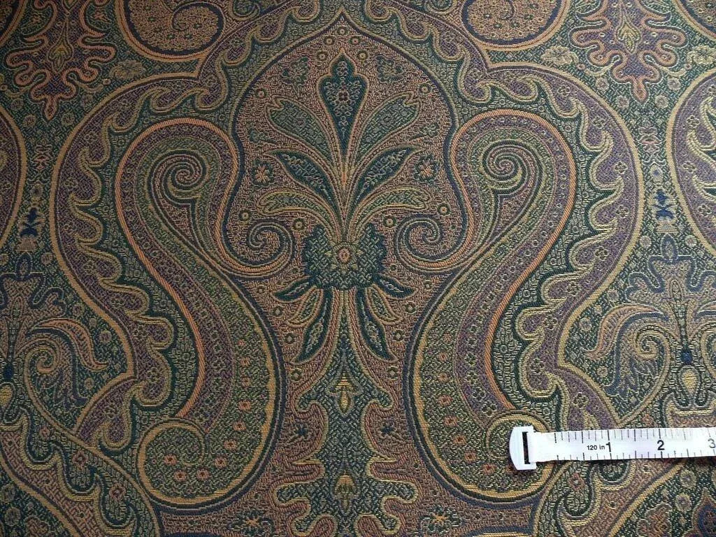 Lee Jofa Madagascar Paisley Mediterinian Blue Damask Renaissance MSRP USD 198