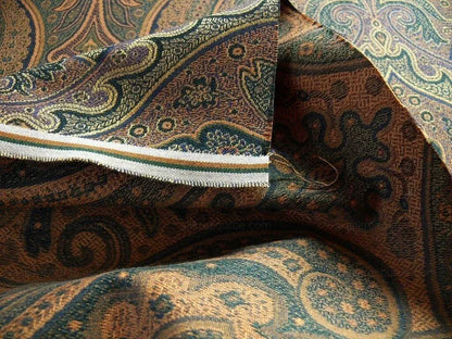 Lee Jofa Madagascar Paisley Mediterinian Blue Damask Renaissance MSRP USD 198