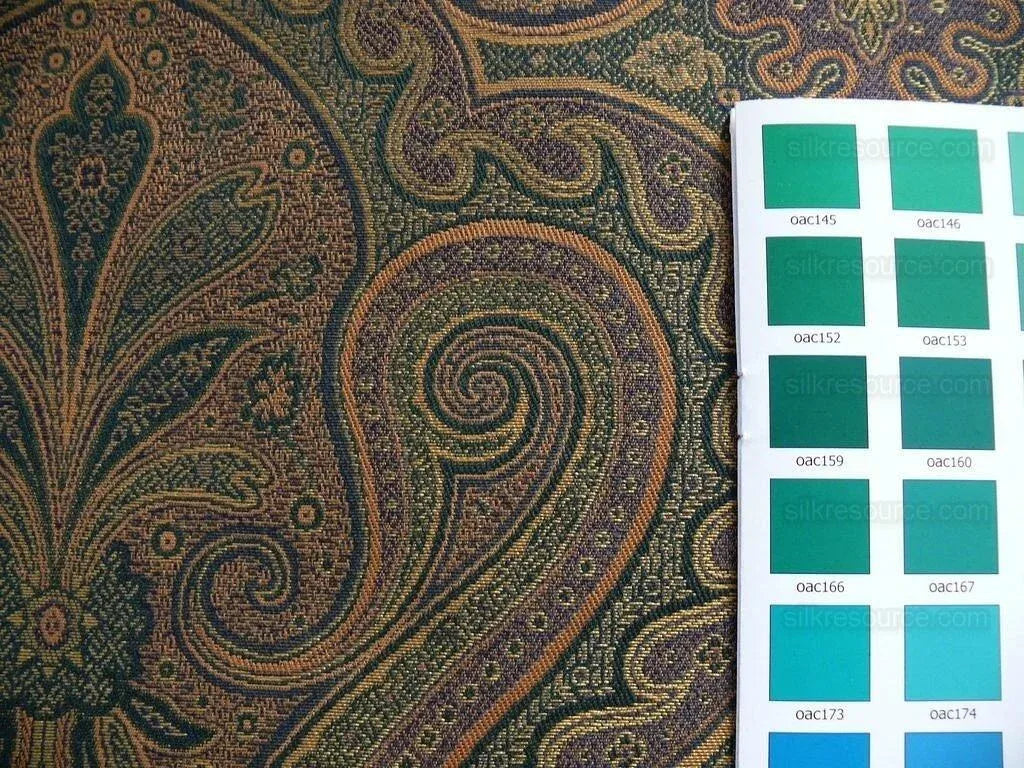 Lee Jofa Madagascar Paisley Mediterinian Blue Damask Renaissance MSRP USD 198