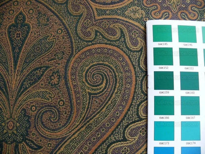 Lee Jofa Madagascar Paisley Mediterinian Blue Damask Renaissance MSRP USD 198
