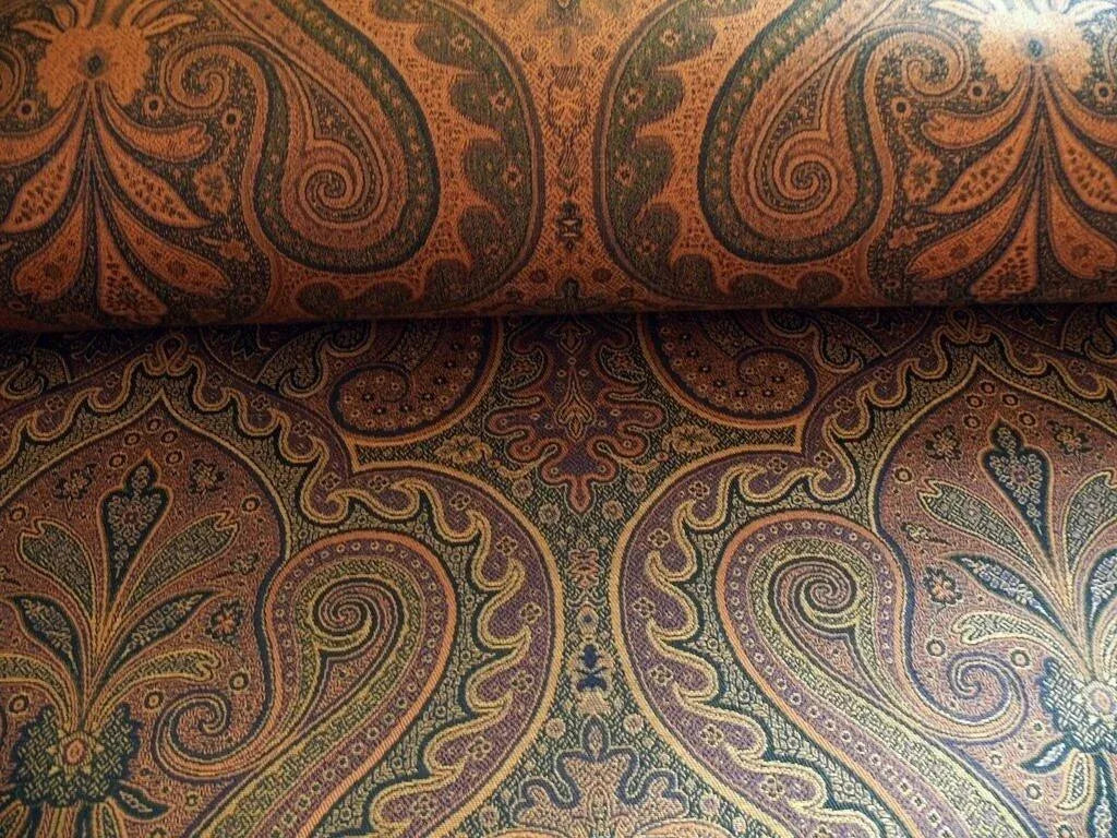 Lee Jofa Madagascar Paisley Mediterinian Blue Damask Renaissance MSRP USD 198