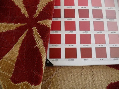 1.5y Lee Jofa Marguerite Gold Velvet Woven Flower & Star Velvet Cotton Viscose MSRP USD420/y