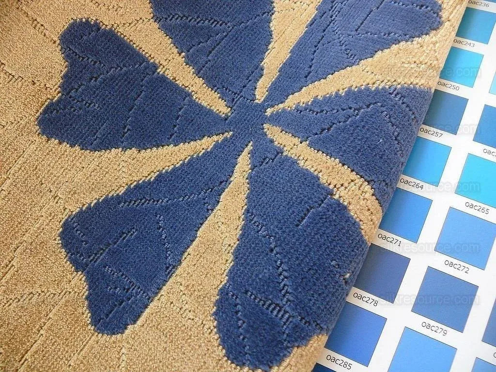 3.5y Lee Jofa Marguerite Gold Velvet Woven Flower & Star Velvet Cotton Viscose MSRP USD420/y