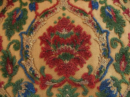 0.75yard Kravet Couture Glycine 100%linen Velvet Red Burgundy Renaissance MSRP USD 275/Y