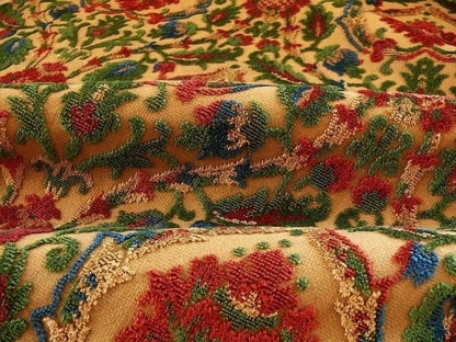 0.75yard Kravet Couture Glycine 100%linen Velvet Red Burgundy Renaissance MSRP USD 275/Y