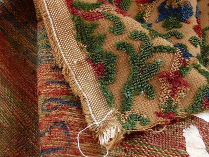 0.75yard Kravet Couture Glycine 100%linen Velvet Red Burgundy Renaissance MSRP USD 275/Y