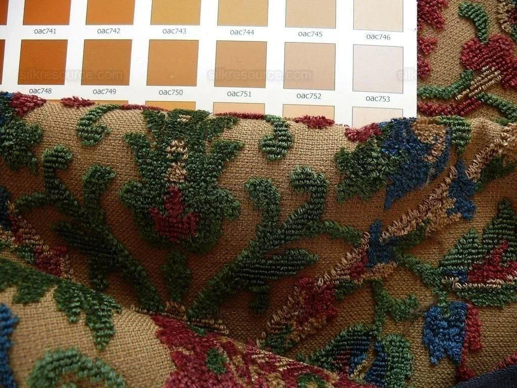 0.75yard Kravet Couture Glycine 100%linen Velvet Red Burgundy Renaissance MSRP USD 275/Y