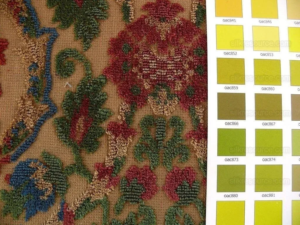 0.75yard Kravet Couture Glycine 100%linen Velvet Red Burgundy Renaissance MSRP USD 275/Y