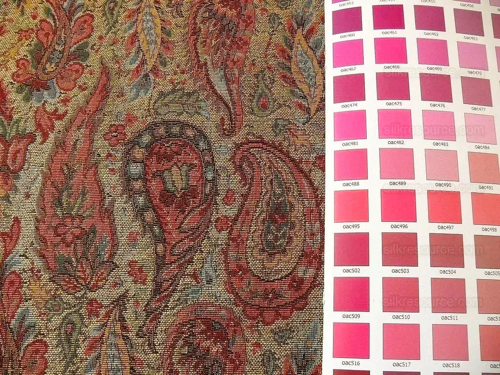 Lee Jofa Kashmir Bengali Cotton Tapestry Woven Paisley MSRP USD 196/Y