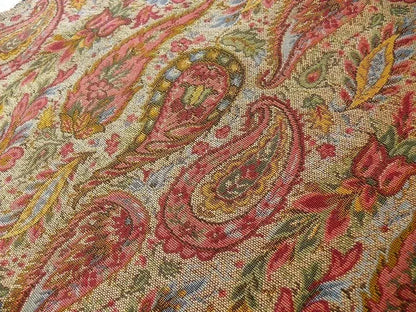 Lee Jofa Kashmir Bengali Cotton Tapestry Woven Paisley MSRP USD 196/Y