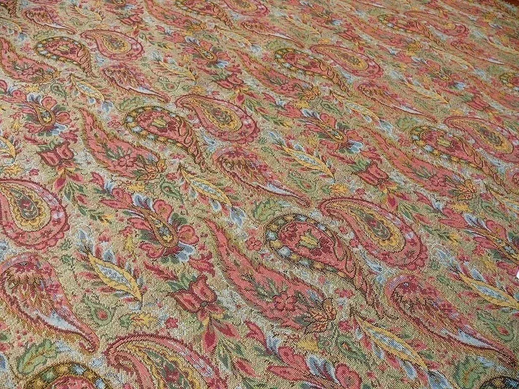 Lee Jofa Kashmir Bengali Cotton Tapestry Woven Paisley MSRP USD 196/Y