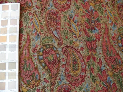Lee Jofa Kashmir Bengali Cotton Tapestry Woven Paisley MSRP USD 196/Y